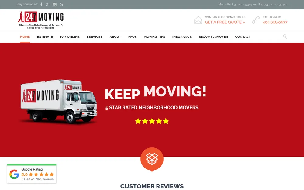7 Moving homepage
