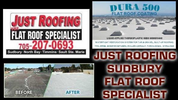 Just Roofing Sudbury homepage