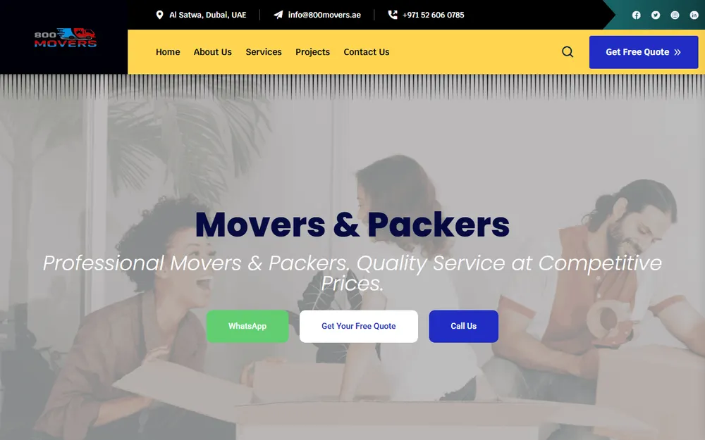 800 Movers Shipping-LLC homepage