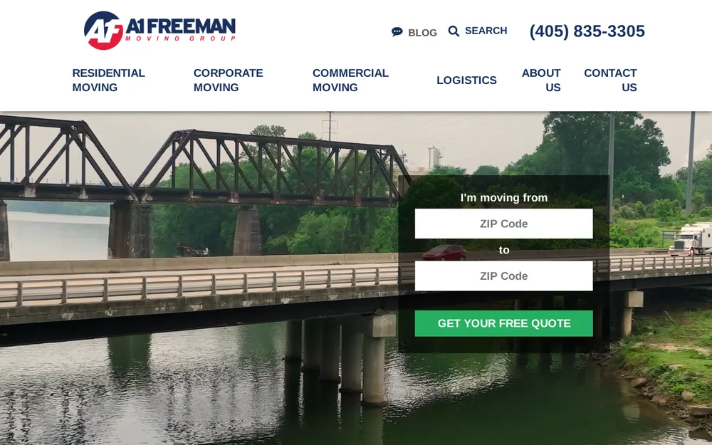 A-1 Freeman Moving Group homepage