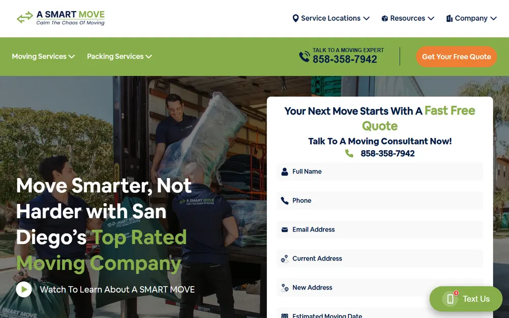 A SMART MOVE homepage