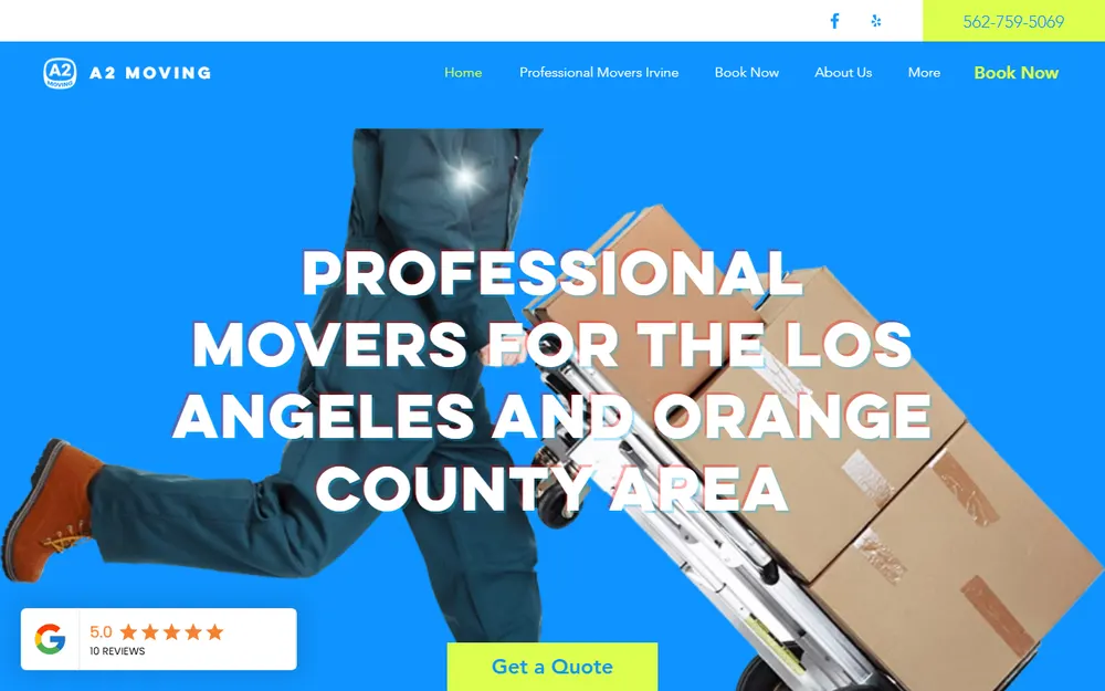 A2 Moving homepage