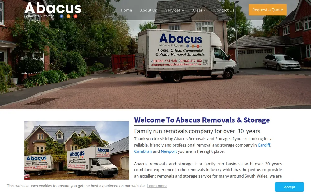 Abacus removals and storage homepage