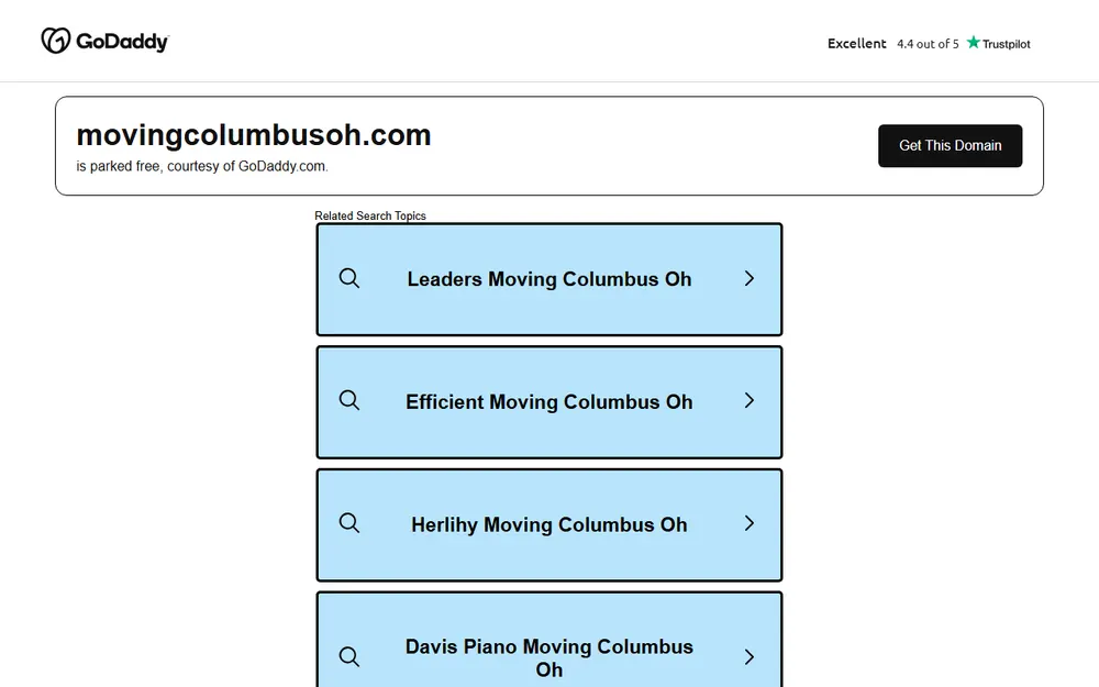 AIM Moving Services Columbus homepage
