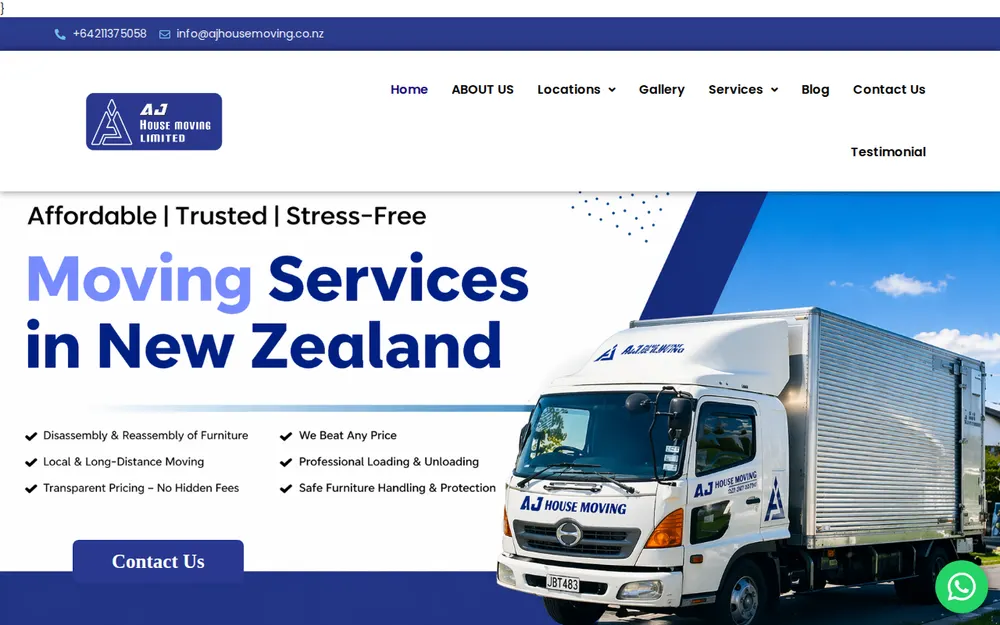AJ house moving limited homepage