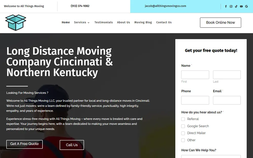 All Things Moving LLC homepage