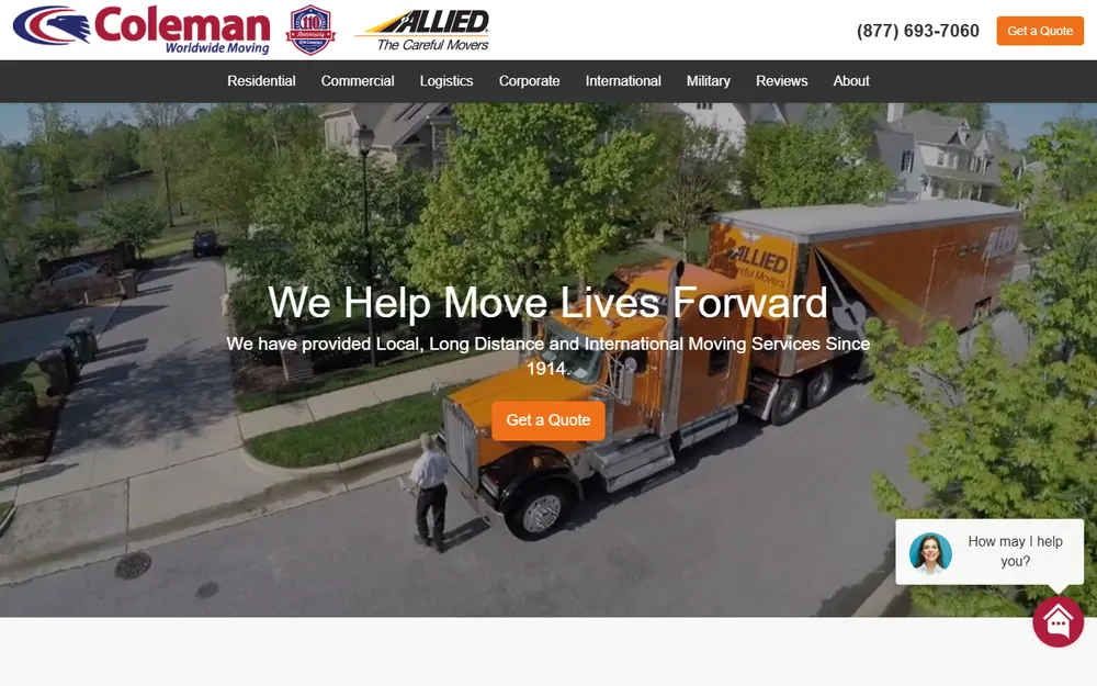 Allied Coleman america homepage