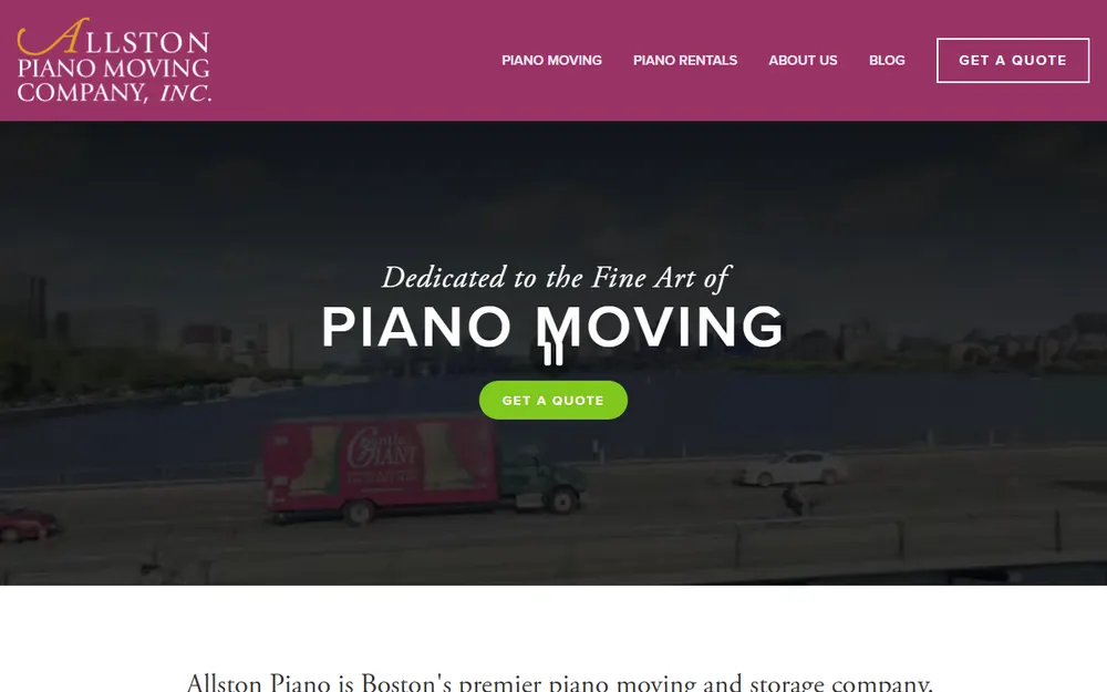 Allston Piano Moving Company homepage