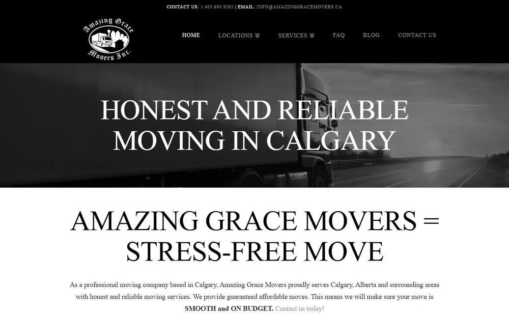 Amazing Grace Movers Inc homepage