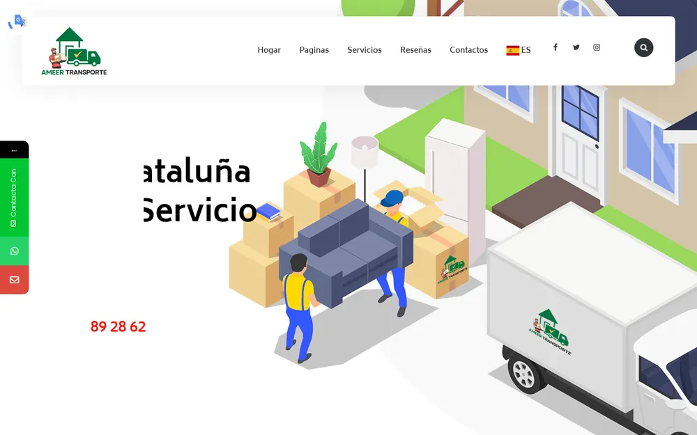 Ameer Transporte - Mudanzas Cataluña - Mudanzas Barcelona - Servicio Económico homepage