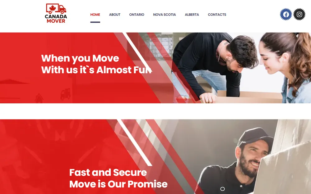 Armstrong movers homepage