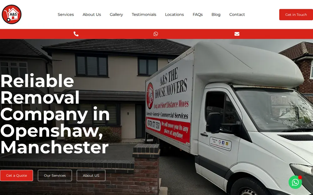 A&S THE HOUSE MOVERS homepage