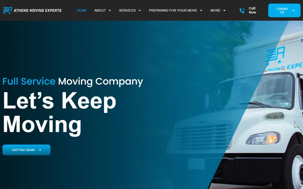 Athens Moving Experts homepage