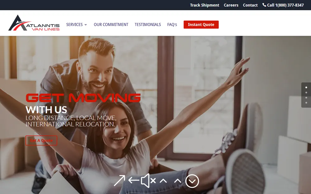 Atlanntis Van Lines Inc. homepage