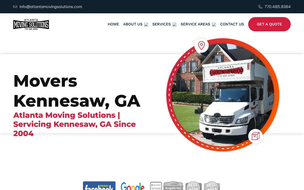 Atlanta Moving Solutions homepage