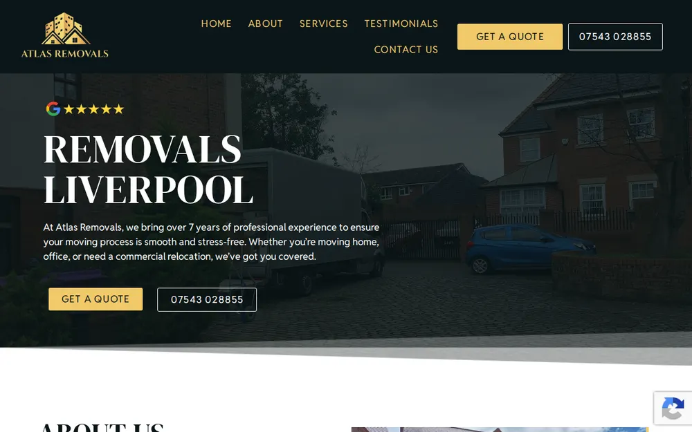 Atlas Removals Liverpool & NW homepage