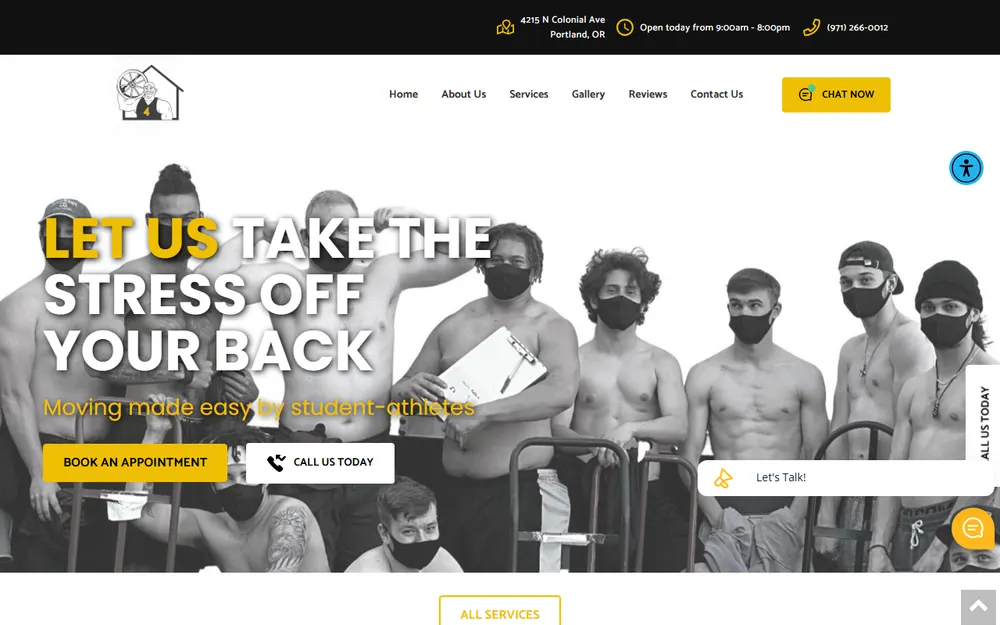 Axle – Moving Powered by Student-Athletes homepage