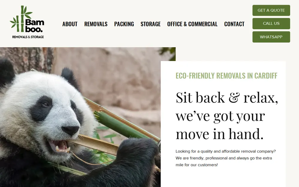 Bamboo Removals and Storage CYF homepage