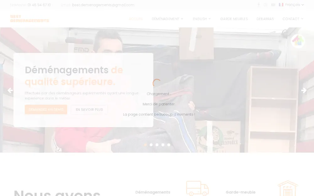 Best Déménagement Paris - Débarras homepage