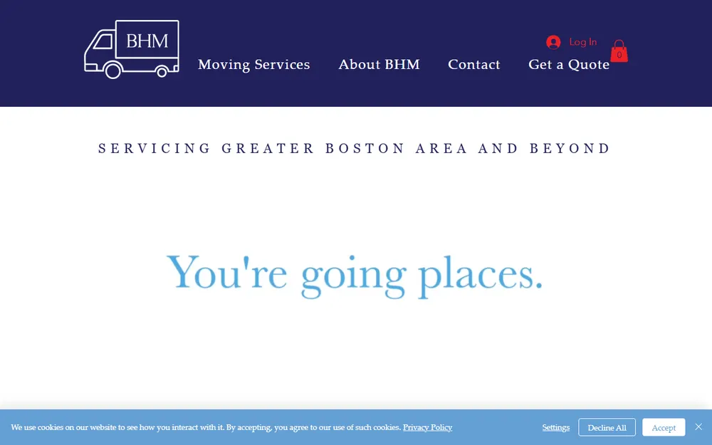 Boston Harbor Moving homepage