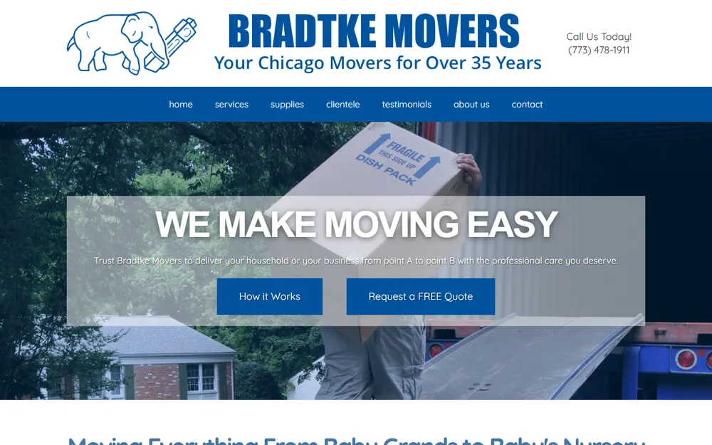 Bradtke Movers homepage