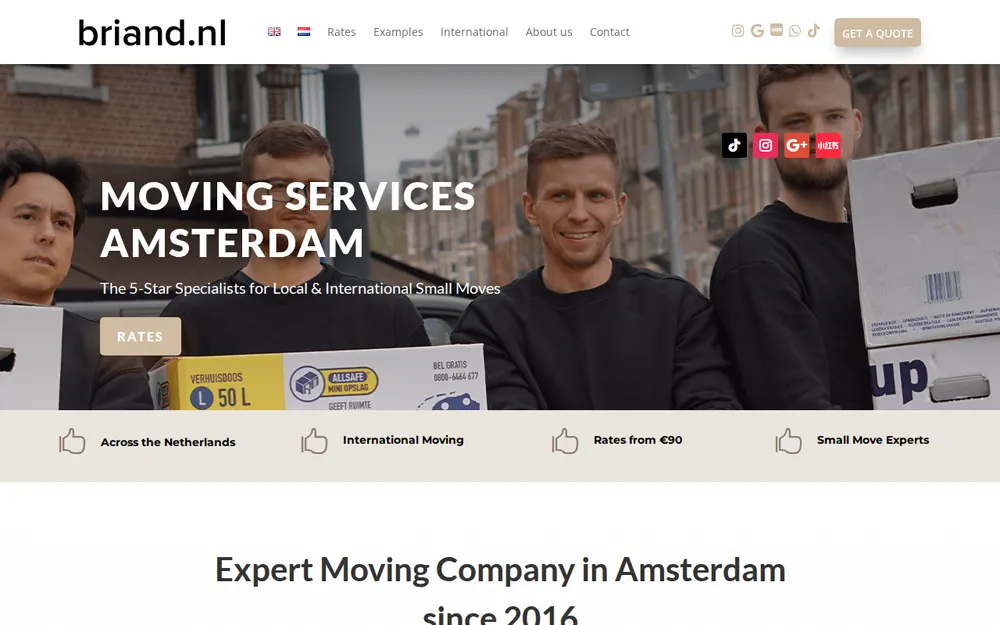 Briand.nl homepage