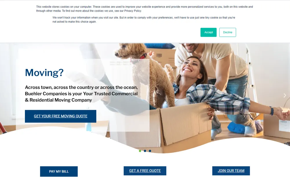 Buehler Transfer & Storage Of Texas homepage