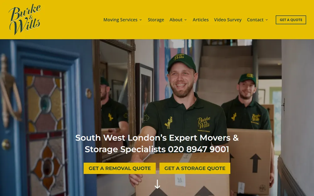 Burke & Wills Removals Ltd homepage