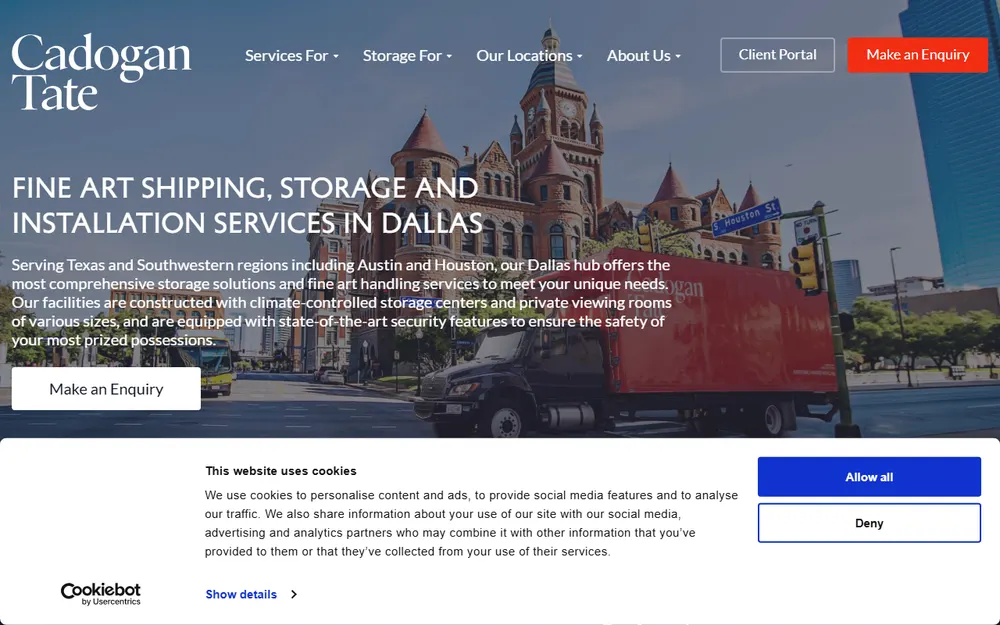 Cadogan Tate Dallas homepage