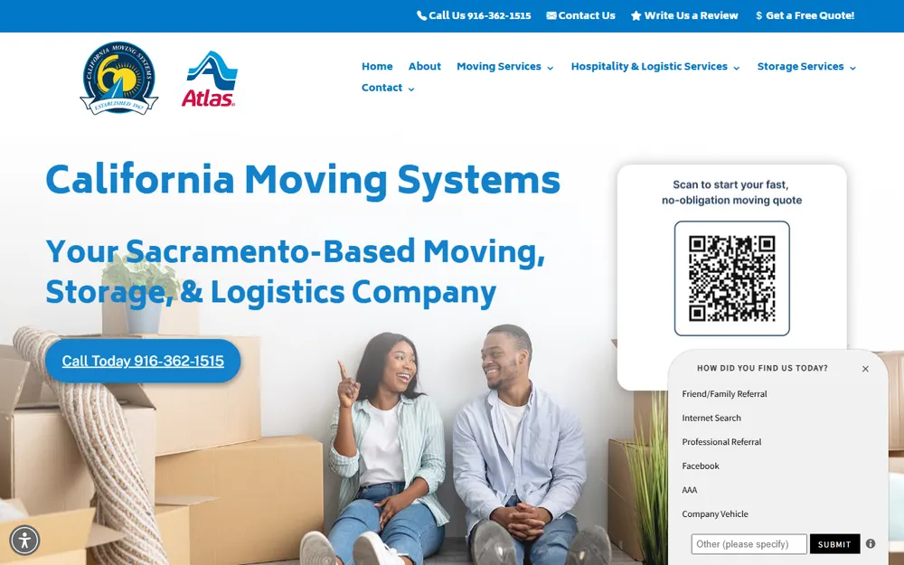 California Moving Systems: Sacramento, CA homepage