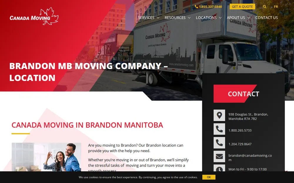 Canada Moving homepage