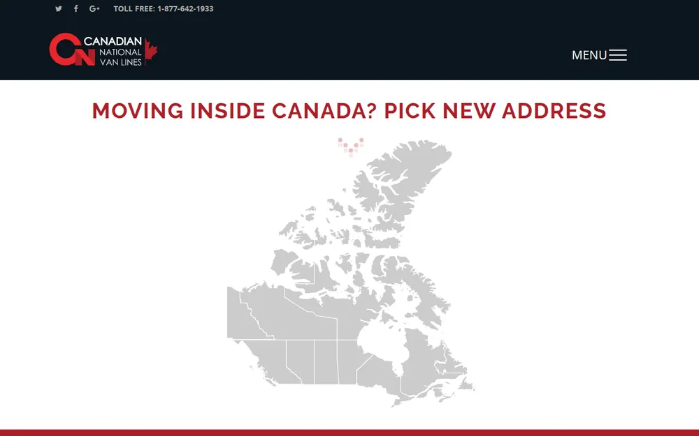 Canadian National Van Lines Inc. homepage