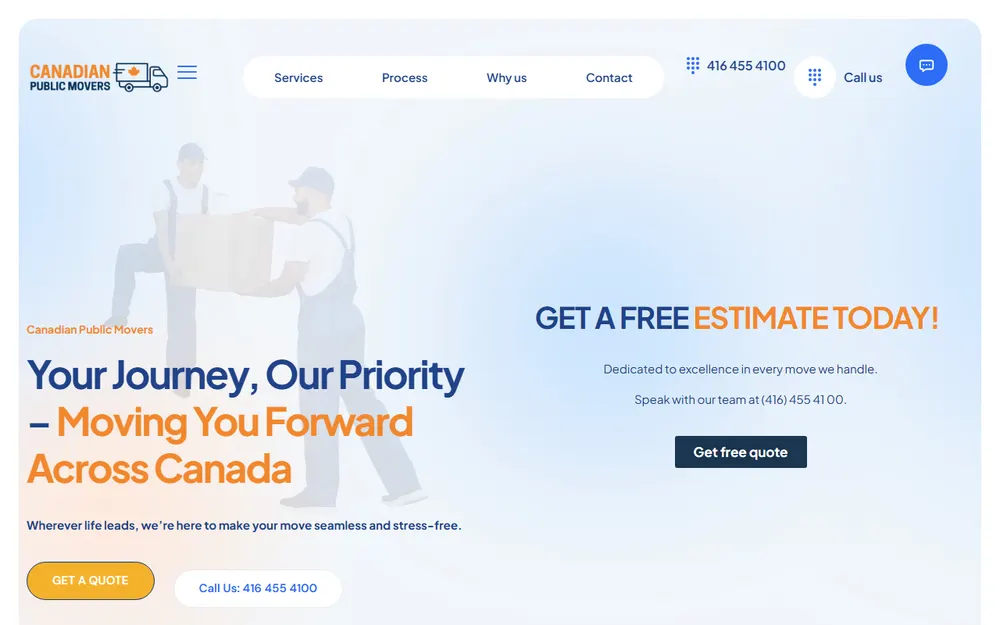 Canadian Public Movers homepage