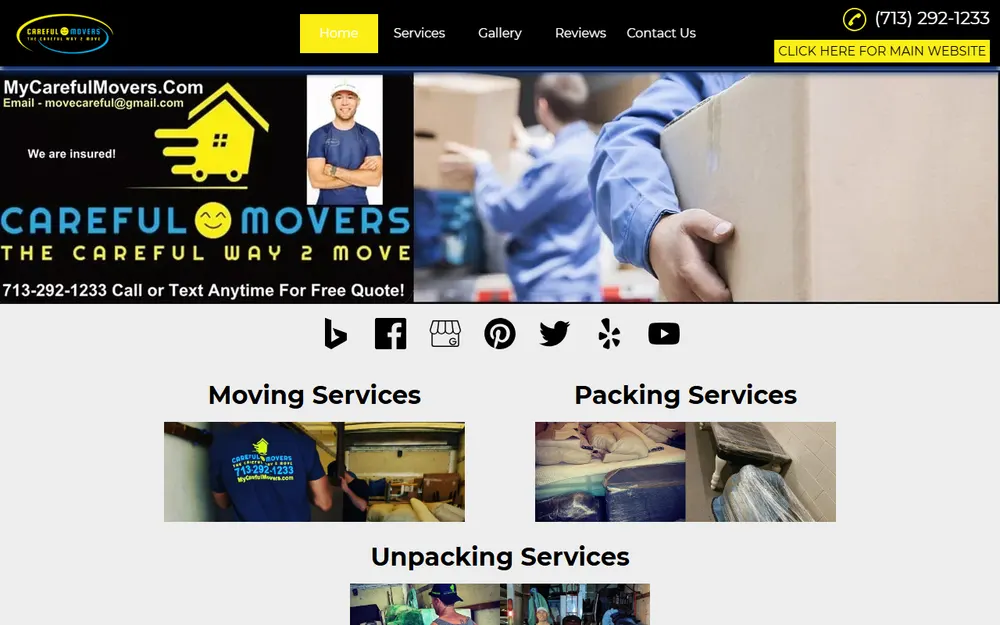 Careful Movers homepage