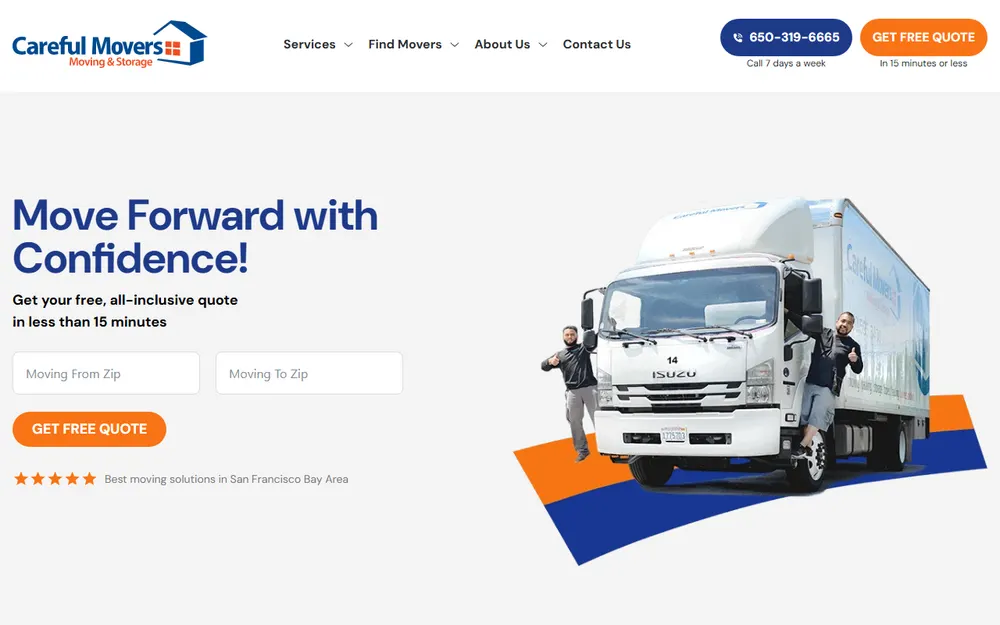 Careful Movers homepage