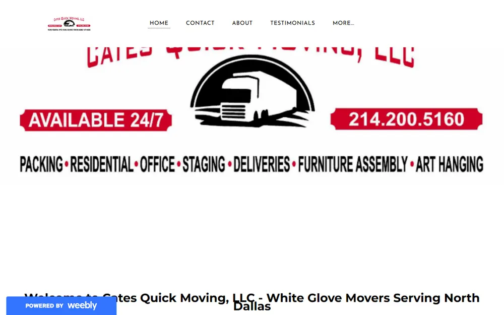 Cates Quick Moving, LLC homepage