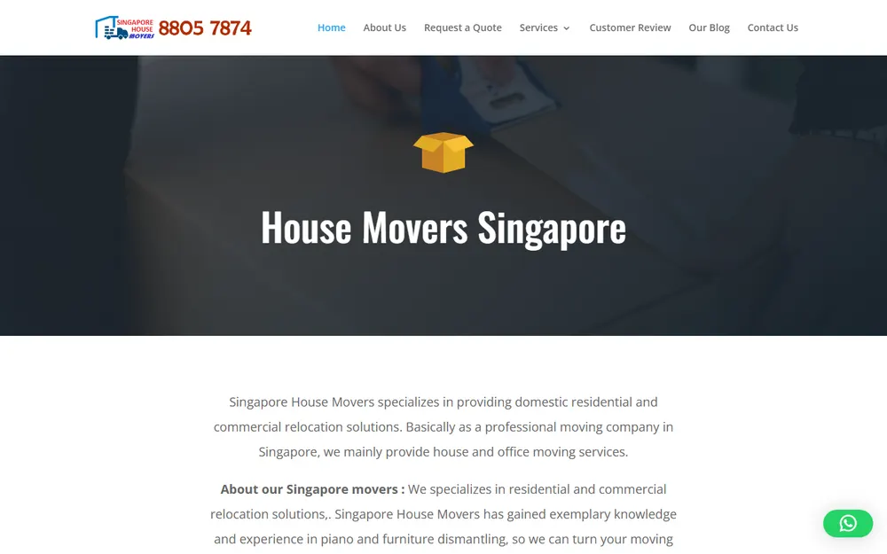 Cheap House Movers Singapore - Office, Piano & Furniture homepage