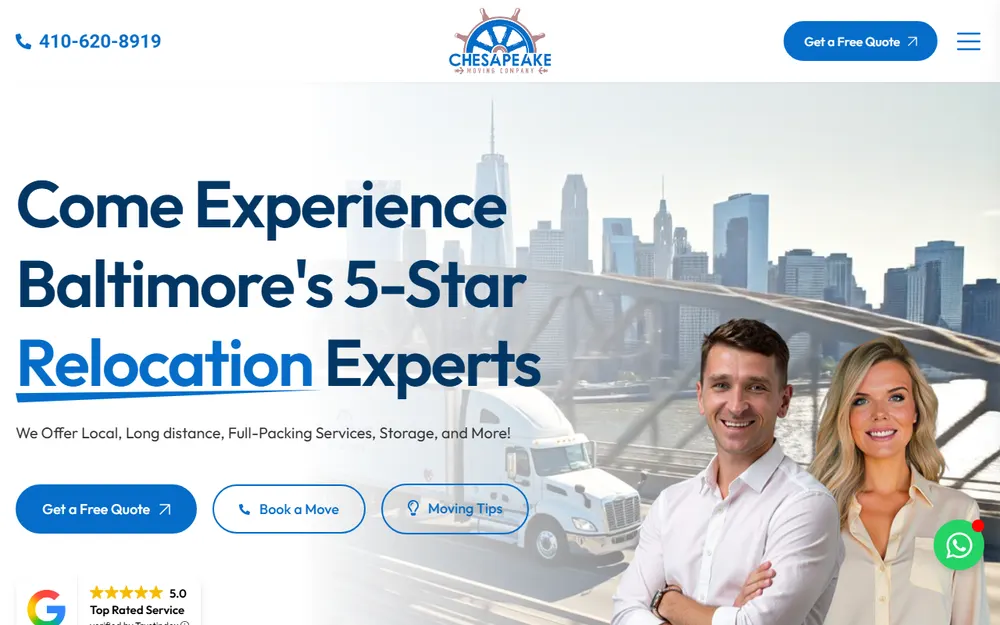 Chesapeake Moving Co. homepage