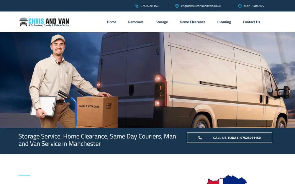 Chris and Van / man and van Manchester homepage