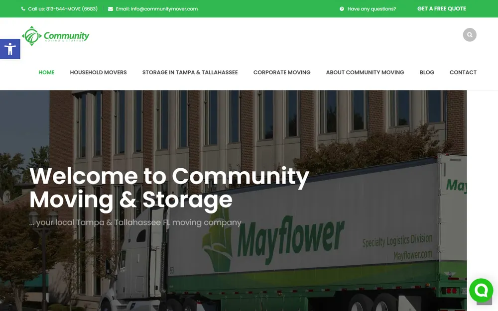 Community Moving & Storage homepage