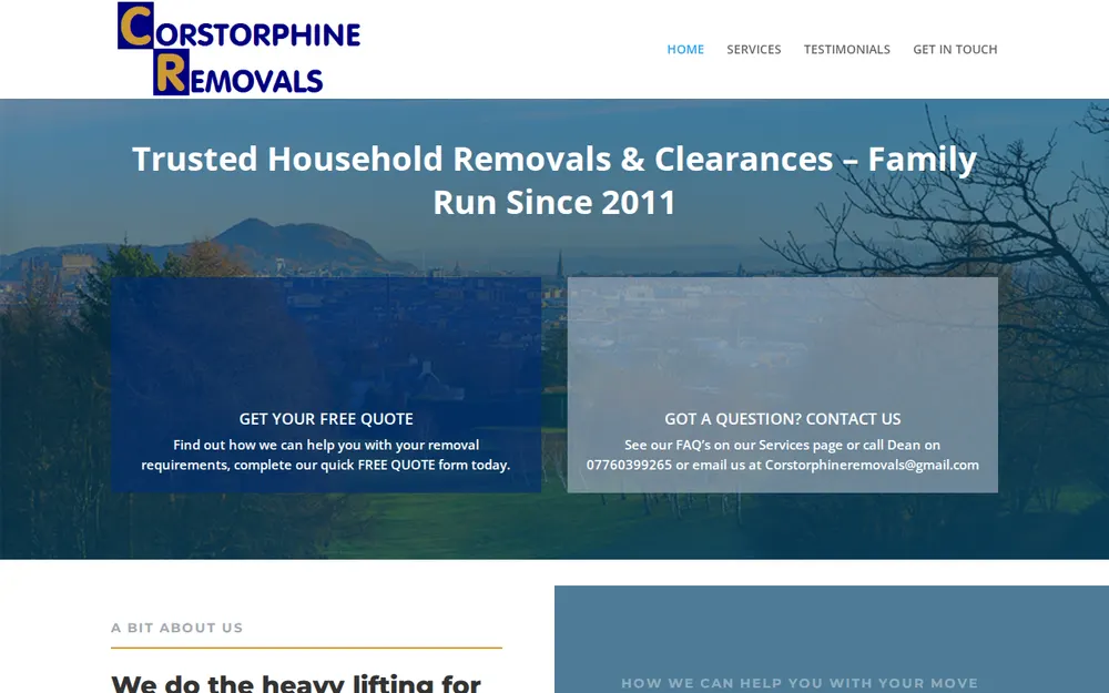 Corstorphine removals ltd homepage