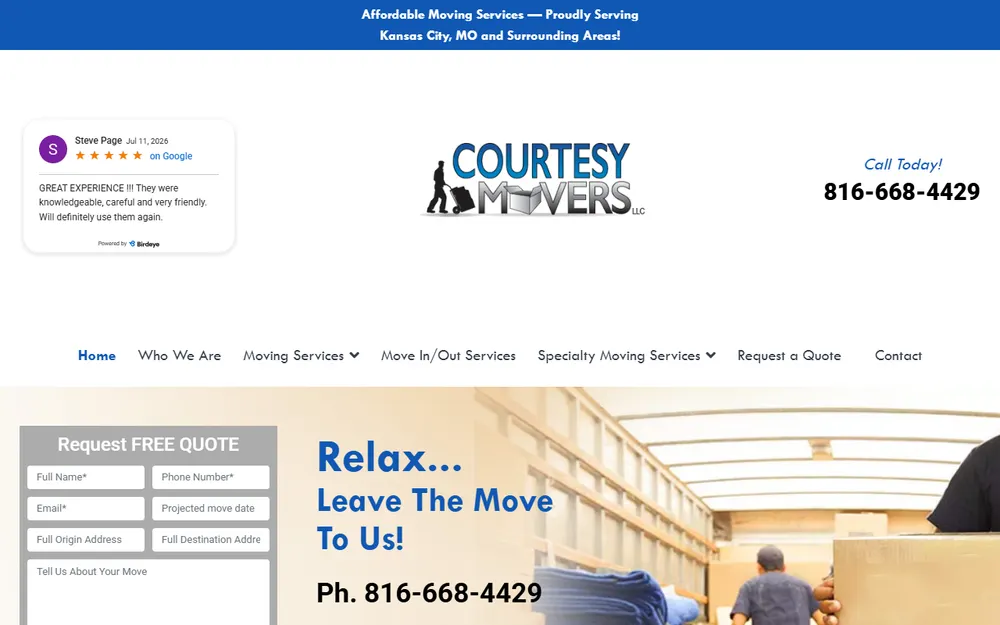 Courtesy Movers Kansas City homepage