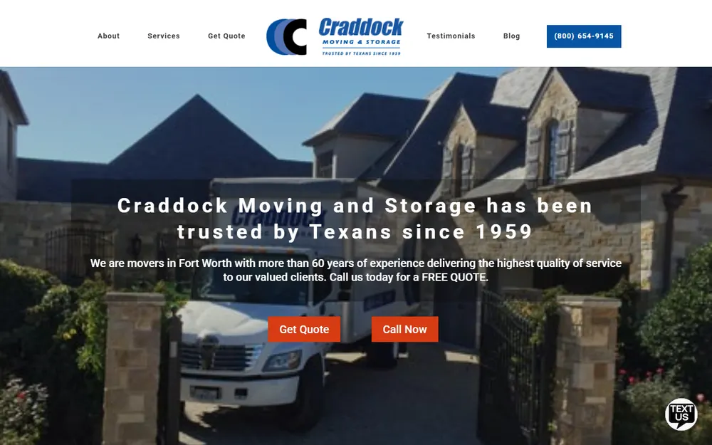 Craddock Moving & Storage Co homepage