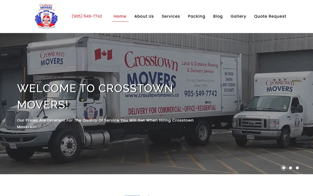 Crosstown Movers homepage