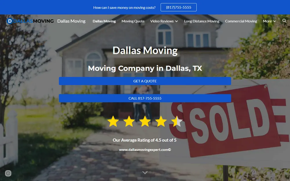 Dallas Moving Inc homepage