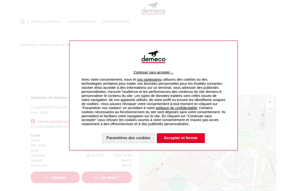 Demeco homepage