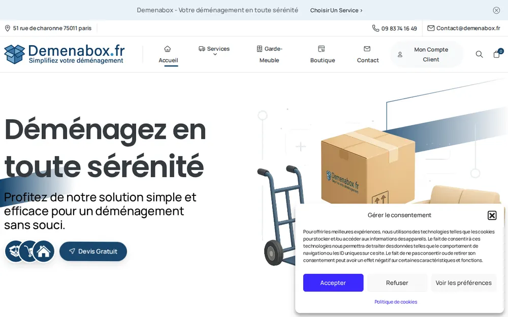 DEMENABOX homepage