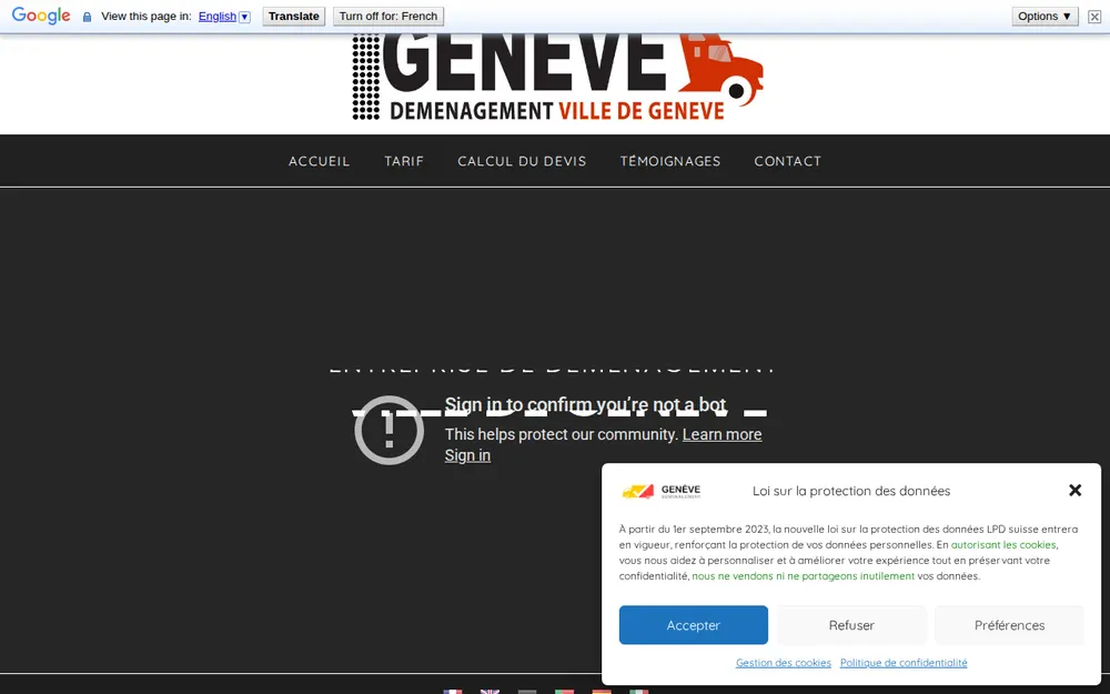 DEMENAGEMENT GENEVE homepage