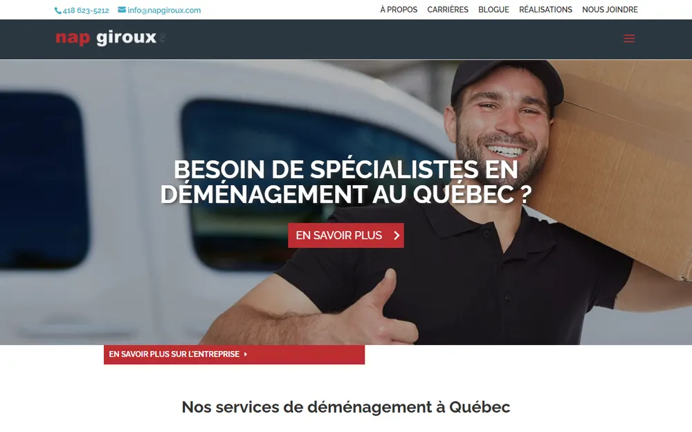 Déménagement Nap Giroux Inc homepage