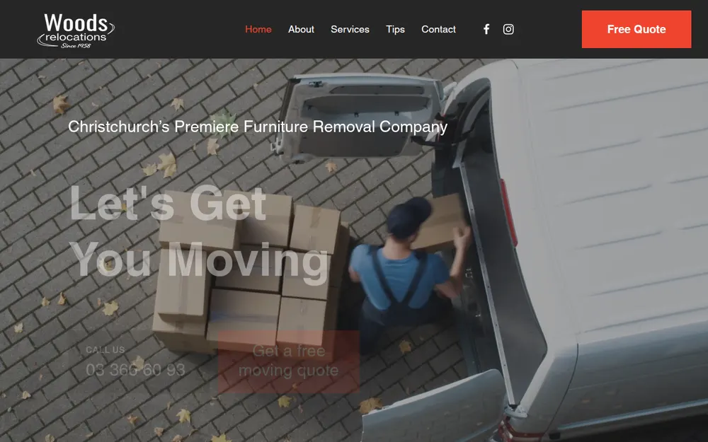 Don Woods Relocations homepage